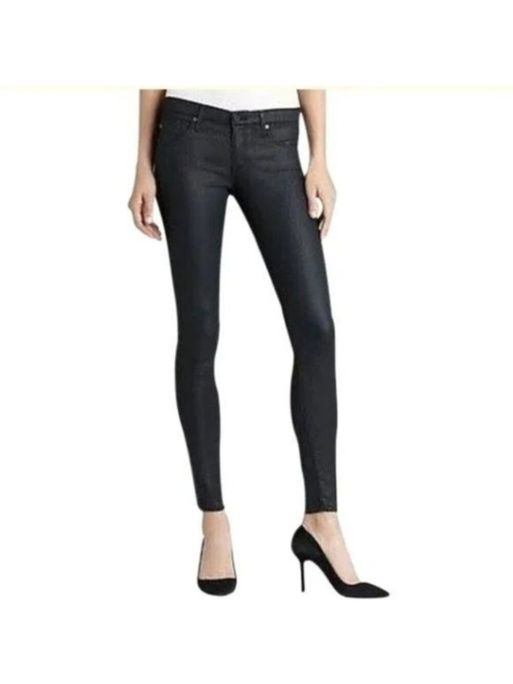 AG The Absolute Legging Extreme Skinny Coated Jeans